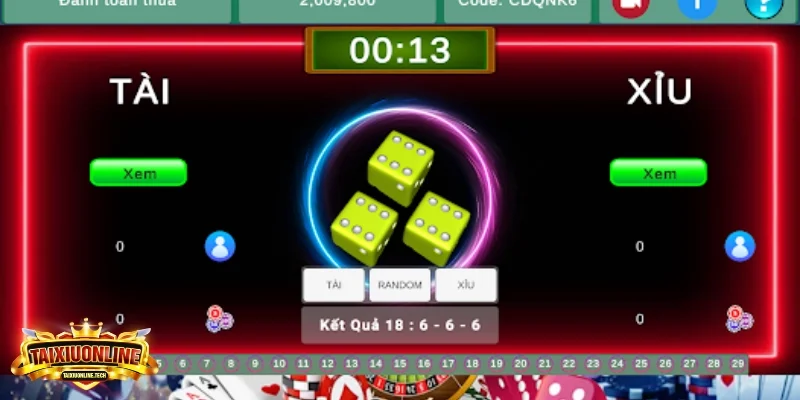 Tài xỉu offline Đặt cược nhỏ và tăng dần sau mỗi lần thua